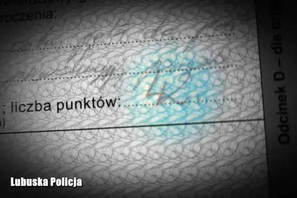 Od kiedy punkty karne na 2 lata? Na dokumencie z Lubuskiej Policji widnieje liczba 42.