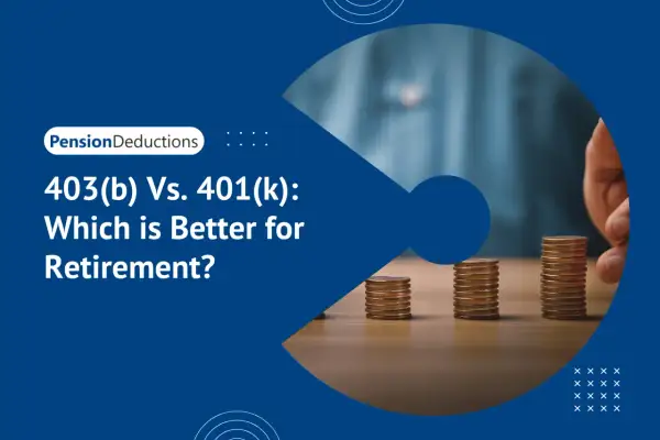Stacks of coins grow taller, illustrating the 403(b) vs. 401(k) retirement savings options.