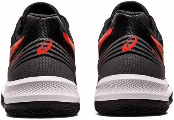Scarpe da padel Asics Gel Padel Pro 5 nere con dettagli rossi. Perfette per dominare il campo.