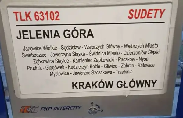TLK Sudety: rozkład jazdy, trasa i stacje pośrednie z Krakowa do Jeleniej
