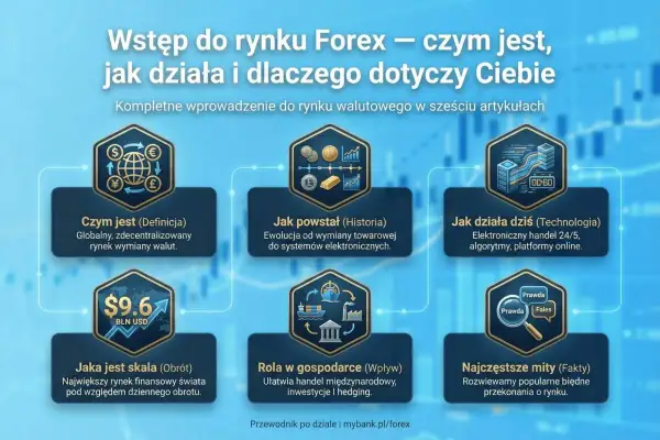 Wstęp do rynku Forex: czym jest, jak działa i dlaczego dotyczy Ciebie. Globalny rynek wymiany walut, jego historia, technologia, skala i wpływ na gospodarkę.