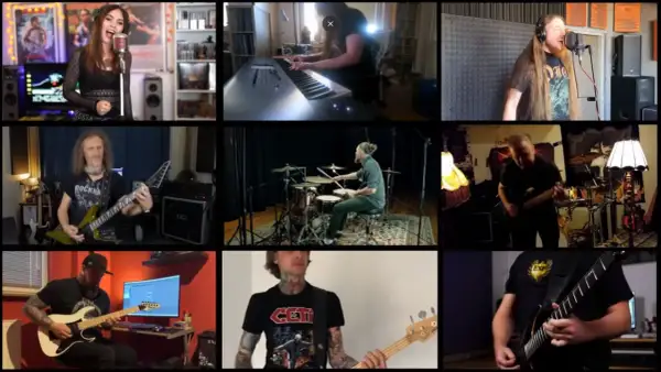 Skład Polish Metal Alliance: wokalistka, klawiszowiec, gitarzysta, perkusista, basista i dwaj gitarzyści grający na gitarach elektrycznych.