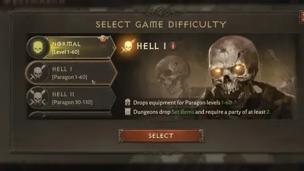 Diablo Immortal: Jak zmienić poziom trudności? Piekło i Inferno