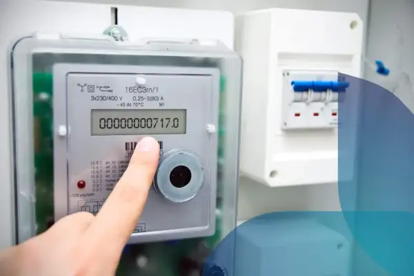 Dito che il contatore segna 717.0, pronto per la tua pdr bolletta gas.