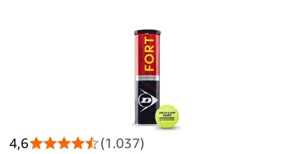 Palline da tennis Dunlop Fort Tournament, un set pronto per il gioco.