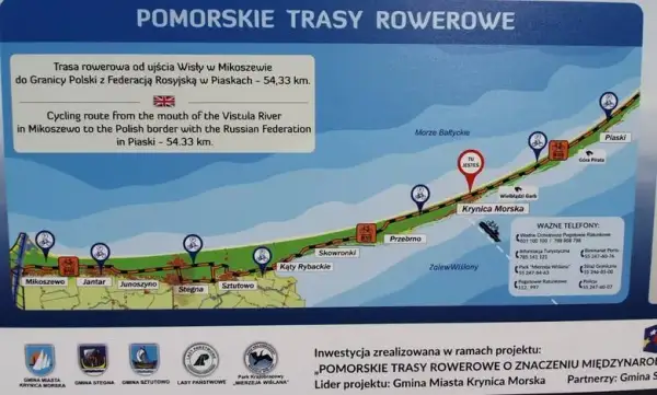 Ile km z Gdańska do Krynicy Morskiej? Sprawdź najkrótszą trasę