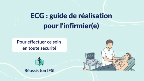 Un infirmier aide un patient à faire un ECG. Le guide explique comment réaliser cet examen en toute sécurité.