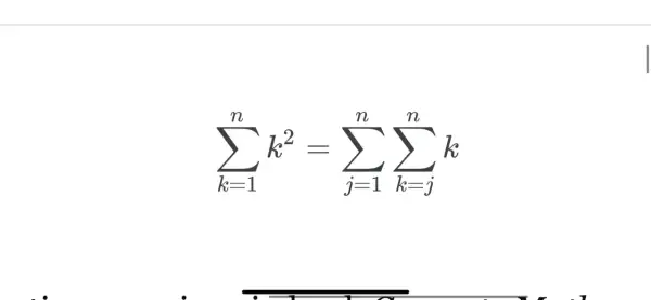 Matematyczne równanie z symbolem sumy (Σ) i kwadratem.