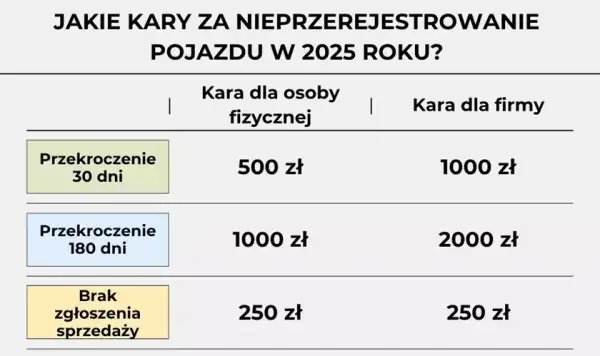 Konsekwencje nieterminowego przerejestrowania samochodu – terminy i obowiązki