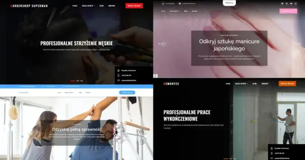 Test strony: barbershop, manicure japoński, fizjoterapia i remonty.