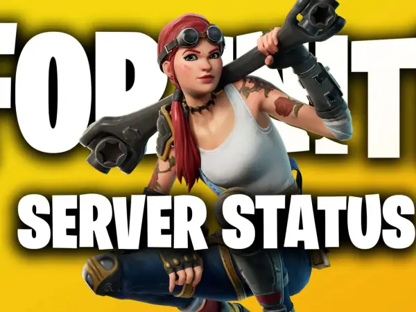 Fortnite Server Status: Die Server sind offline, die Spielerin mit Werkzeug wartet.