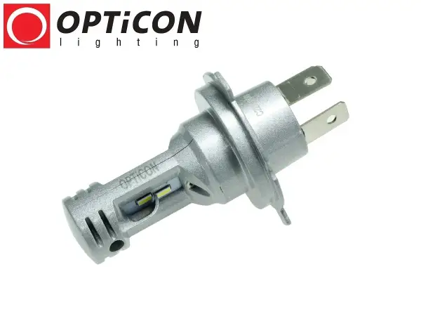 Srebrna żarówka LED Opticon, idealna do świateł mijania Toyota Yaris.