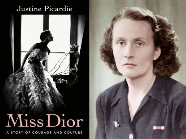 Catherine Dior, hermana de Christian Dior, en la portada del libro "Miss Dior".