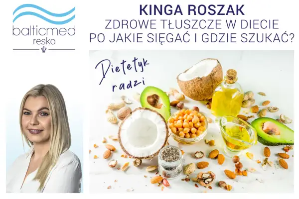 Kinga Roszak radzi, jakie tłuszcze są zdrowe. Na zdjęciu awokado, orzechy, nasiona chia, oliwa i kokos.