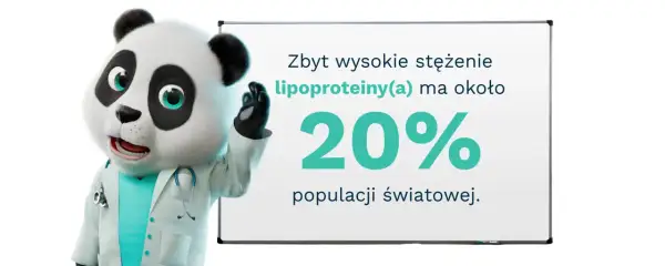 Doktor Panda wyjaśnia: wysokie stężenie lipoproteiny to problem dla 20% populacji.