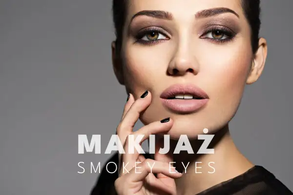 Kobieta z perfekcyjnym makijażem smokey eye. Zobacz, jak wykonać go krok po kroku.