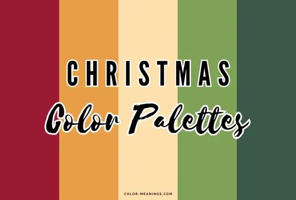 Vertical stripes of deep red, orange, cream, light green, and dark green showcase festive holiday color schemes.