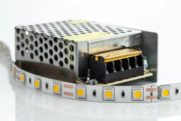 Zasilacz impulsowy do taśmy LED. Odpowiedni transformator do LED zapewnia stabilne zasilanie.
