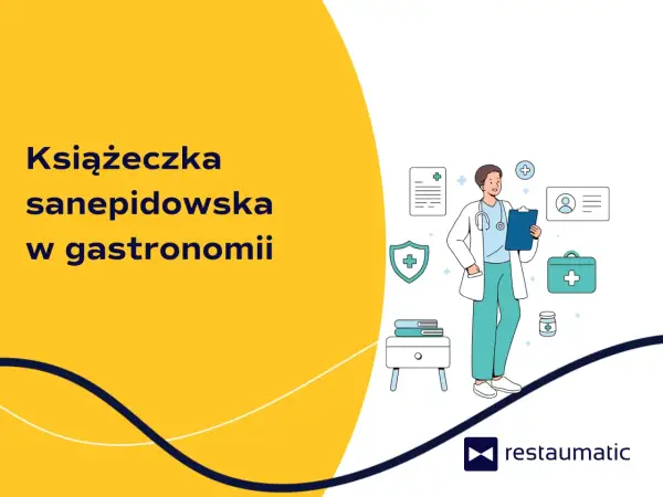 Lekarz z książeczką sanepidowską w gastronomii. Dowiedz się, ile trwa wyrobienie książeczki sanepidowskiej.