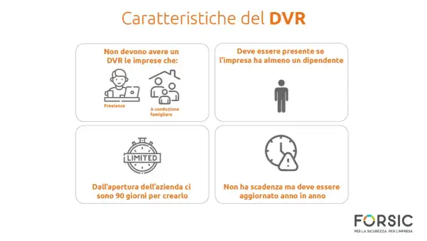Il documento di valutazione dei rischi (DVR) non è richiesto per freelance o aziende familiari. È obbligatorio con almeno un dipendente e va creato entro 90 giorni dall'apertura.