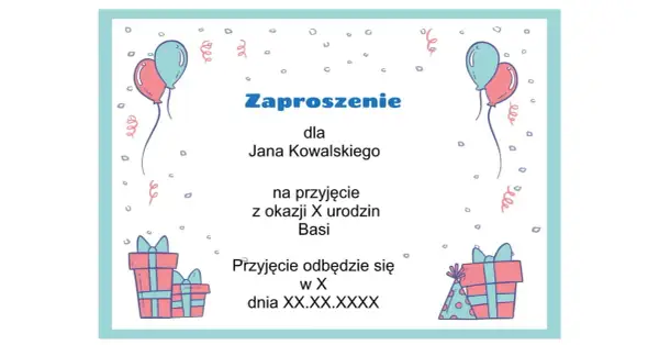 Jak wypisać zaproszenie na urodziny? Wzory i porady Sary Sokołowskiej