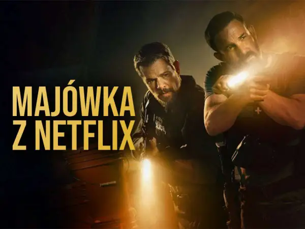 Dwóch mężczyzn z latarkami, gotowych do akcji. Idealna propozycja, co obejrzeć na Netflix podczas majówki.