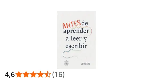 Libro "Antes de aprender a leer y escribir", guía para enseñar a leer a un niño de 5 años.