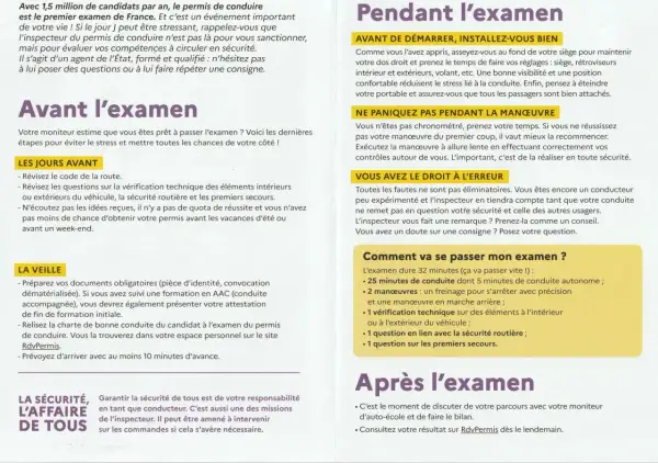 Conseils pour réussir l'examen du permis de conduire : préparation, déroulement et astuces pour aborder sereinement cette étape importante.