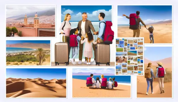Voyage inoubliable au Maroc en famille : paysages de dunes, villes historiques, plages et déserts.