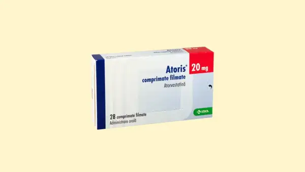 Opakowanie leku Atoris 20 mg, zawierające 28 tabletek powlekanych. Szukasz zamienników Atoris?