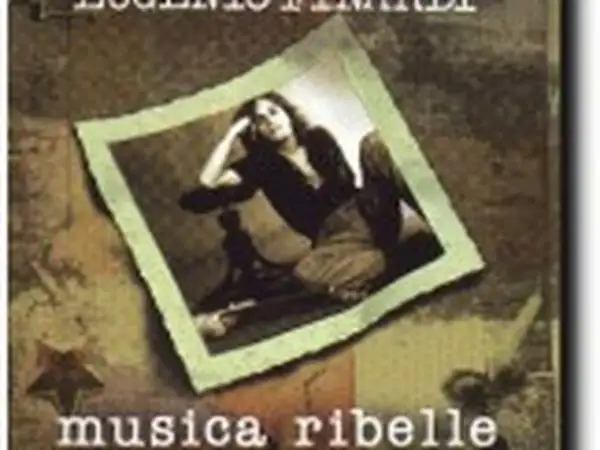 Copertina album Eugenio Finardi: "Musica ribelle", con foto in bianco e nero di una donna.
