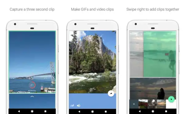 Twórz dynamiczne klipy i GIF-y na Androidzie. Nagrywaj, edytuj i łącz swoje najlepsze momenty wideo.