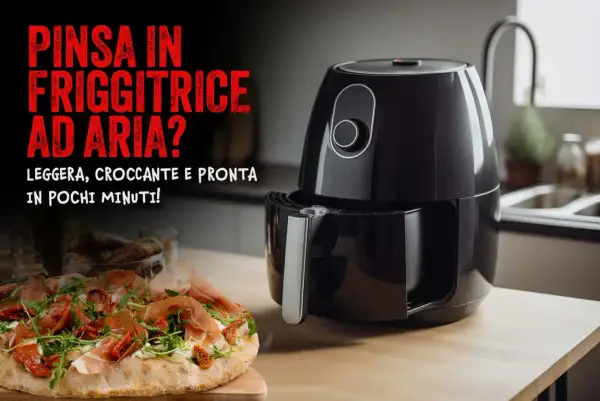 Pinsa-Teig in der Heißluftfritteuse? Lecker, knusprig und schnell zubereitet.