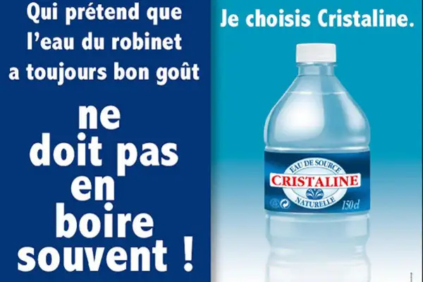 Qui prétend que l'eau du robinet a toujours bon goût ne doit pas en boire souvent ! Je choisis Cristaline. L'eau cristalline est-elle bonne pour la santé ?