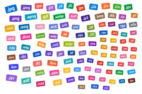 Una carrellata di estensioni di file immagine, da quelle comuni a quelle meno note, alcune delle quali offrono un formato lossless per la massima qualità.