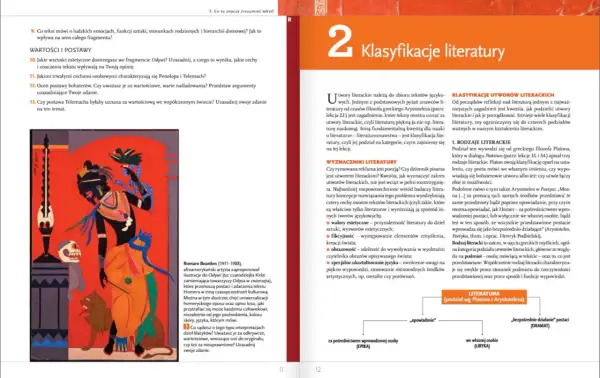 Ilustracja Romare'a Beardena do Odysei: czarna postać z wężami i zwierzętami na tle czerwieni.