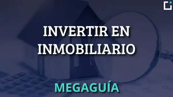 Guía para invertir en inmuebles para alquilar. Casa, lupa y calculadora sugieren análisis y estrategia.