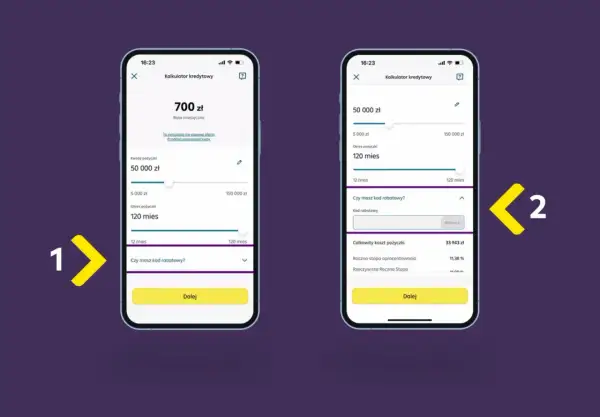 Symulacja kredytu w Raiffeisen Digital Bank. Sprawdź, czy sprawdzają BIK, wpisując kod rabatowy.