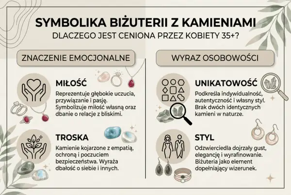 Biżuteria z kamieniami szlachetnymi: znaczenie miłości, troski, unikatowości i stylu. Wyraź siebie!