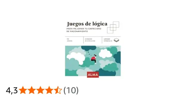 Juegos de lógica para mejorar tu capacidad de razonamiento. Incluye 190 juegos, 3 niveles de dificultad y láminas extraíbles.