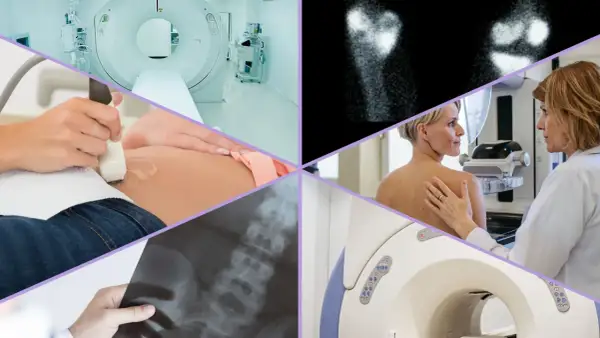 Tomografia, rezonans, USG, mammografia i RTG kręgosłupa – różne metody diagnostyki obrazowej.