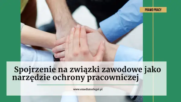 Dłonie złożone razem symbolizują siłę i jedność. Związki zawodowe jako narzędzie ochrony pracowniczej.