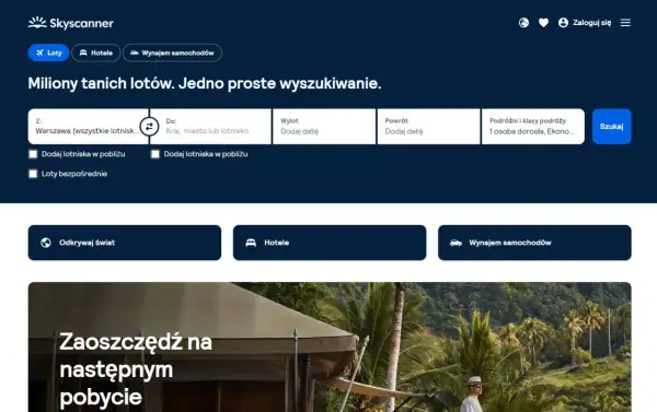 Szukaj tanich lotów w lutym z Warszawy. Skyscanner ułatwia znalezienie najlepszych ofert podróży.