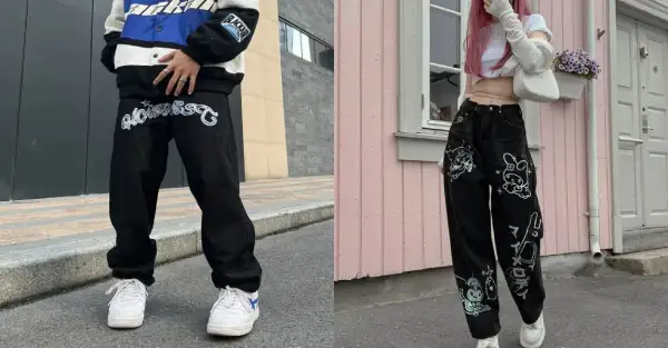 Spodnie Y2K: Gdzie kupić? Przewodnik po sklepach online i vintage