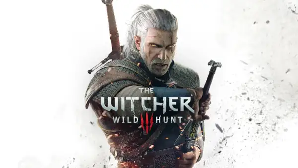 Geralt z Rivii, gotowy do walki, z mieczem w dłoni. Zapowiedź nowej wiedźmin 3 aktualizacji.