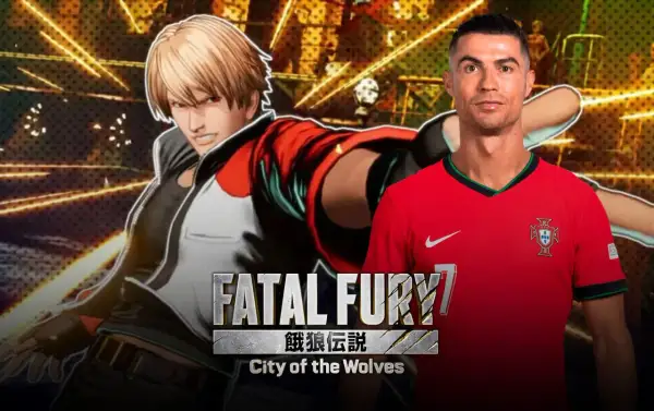Cristiano Ronaldo gry w Fatal Fury: City of the Wolves.