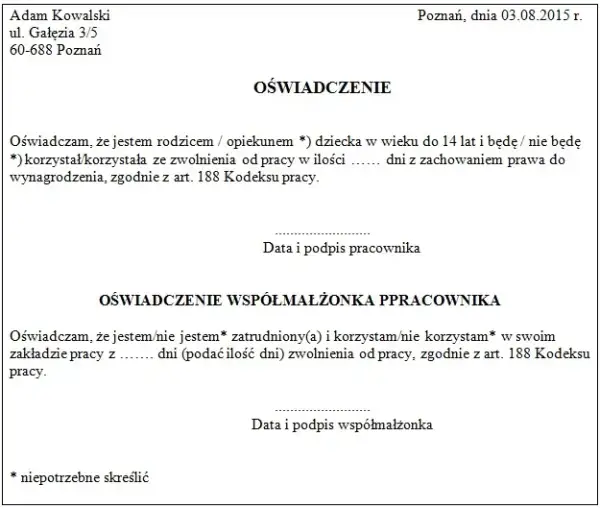 Ile opieki na dziecko w roku? Sprawdź, ile dni przysługuje rodzicom