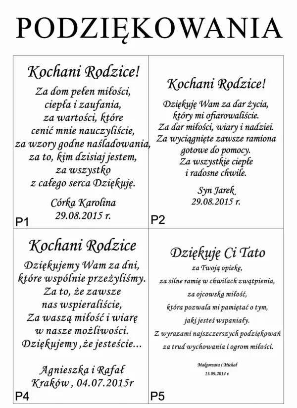 Wzruszające podziękowania dla rodziców na 18 wiersz – gotowe teksty i porady