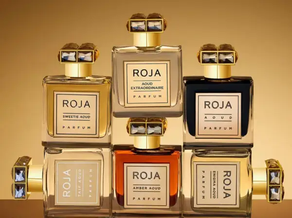 Kolekcja luksusowych perfum Roja Parfums. Wśród nich enigma aoud, zapach pełen tajemnic.
