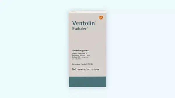 Opakowanie leku Ventolin Evohaler 100 mikrogramów, 200 dawek. Sprawdź aktualną ventolin cena.